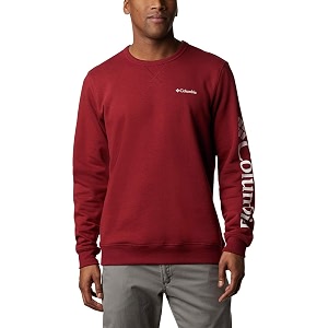 columbia mens m logo fleece crew