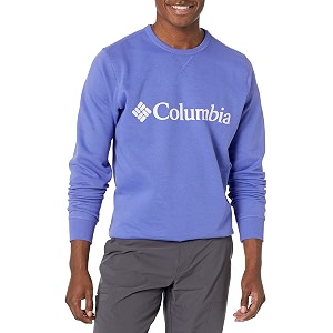 columbia mens m logo fleece crew