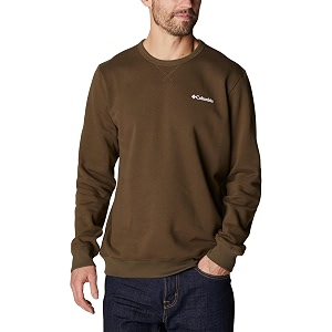 columbia mens m logo fleece crew