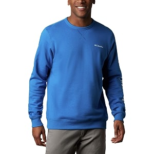 columbia mens m logo fleece crew