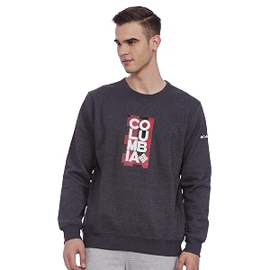 columbia mens m logo fleece crew