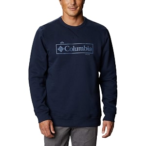 columbia mens m logo fleece crew