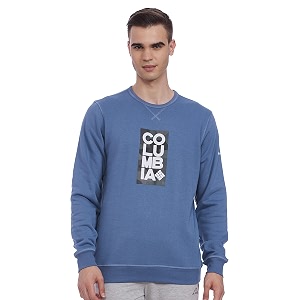 columbia mens m logo fleece crew