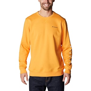 columbia mens m logo fleece crew