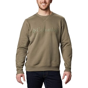 columbia mens m logo fleece crew