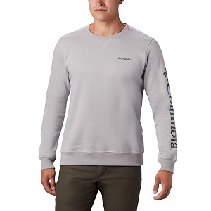 columbia mens m logo fleece crew