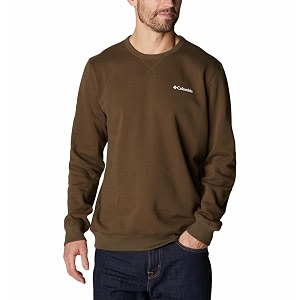 columbia mens m logo fleece crew