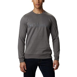 columbia mens m logo fleece crew