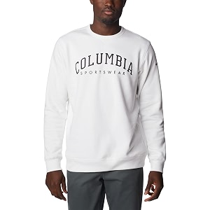 columbia mens m logo fleece crew
