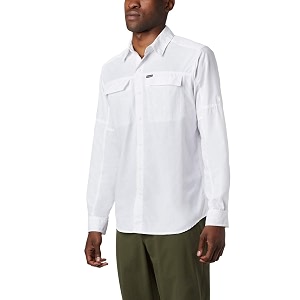 columbia men omni-shade silver ridge 20 shirt for hiking  trekking  camping  safari  sun protection
