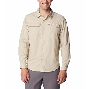 columbia men omni-wick silver ridge20 hiking and trekking long sleeve shirt