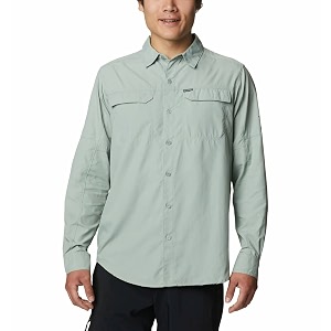 columbia men omni-wick silver ridge20 hiking and trekking long sleeve shirt