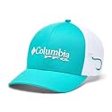 Columbia Unisex PFG Logo Mesh Ball Cap, Reef/White/PFG Stacked Logo, L/XL
