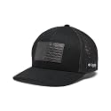 Columbia Unisex Adult PFG Leather Fish Flag Mesh Ball Cap
