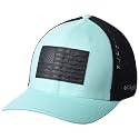 Columbia Unisex Adult PFG Leather Fish Flag Mesh Ball Cap