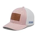 Columbia Unisex Adult PFG Leather Fish Flag Mesh Ball Cap