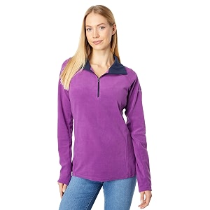 columbia women glacial iv half zip upto 15c