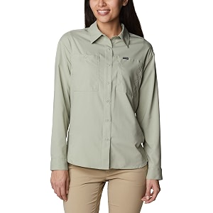 columbia women omni-shade silver ridge utility hiking and trekking long sleeve shirt