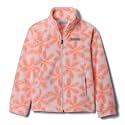 Columbia Youth Girls Benton Springs II Printed Fleece Jacket, Powder Pink Hazy Blooms, Small