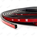 com B Shape Weather Strip Soundproofing Rubber Seal for Car Truck (Self Adhesive) - (5 Meters)