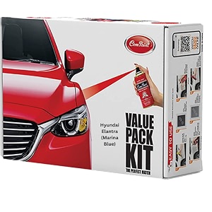 com-paint best car scratch remover kit - spray paint for hyundai getz rc colour passion red - made in india