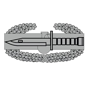 Combat Action Badge Decal 11 Inch Wide