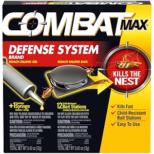 combat max defense system brand small roach killing bait and gel 12 count