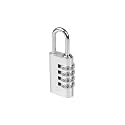 Combination Lock,4 Digit Gym Combination Padlock for School Lockers,Toolbox,Fence Gatev,Employee Locker(Silver 1-Pack)