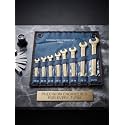 Combination Spanner Set 8 Pieces | Carbon Steel Double Open & Ring Spanner Set | Chrome Plated Hand Tool for Automotive Repair, Industrial Maintenance, Mechanical Workshop & Home Use