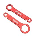 Combination Wrench Set, Motorcycle Tire Change Tool Spanners Fork Cap Wrenches 10/12/22/32mm Compatible with Honda CRF 450 L,RX,R,X 2016-2019,CRF 250 RX,R,X 2014-2019(Red)
