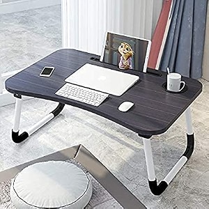 hemberstar laptop bed tray table laptop desk for bedfoldable lap desk stand notebook desk adjustable laptop table for bed portable notebook bed tray lap tablet with cup holder