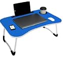 Hemberstar Laptop Bed Tray Table, Laptop Desk For Bed,Foldable Lap Desk Stand Notebook Desk Adjustable Laptop Table For Bed Portable Notebook Bed Tray Lap Tablet With Cup Holder