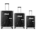 Combo of 3 Trolley Bag Cover/Suitcase Bag Cover/Waterproof Dustproof Luggage Covers/Zippered Clear PVC Suitcase Covers Protectors (28 Inch, 24 Inch, 20 Inch)(Heavy Quality)
