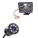 Combo 4.3 Dashboard TFT LCD Screen Rear View Monitor with 8 LED Night Vision Car Reverse Camera for Maruti Alto 800