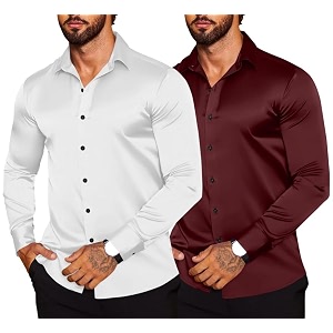 Combo of Mens Premium Satin Cotton Shirt