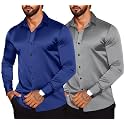 Combo of Mens Premium Satin Cotton Shirt