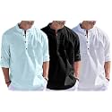 Combo of Men Solid Cotton Blend Straight