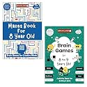 Combo Pack of 2 Books - Mazes Book and Brain Games - Activity Book for Creative Minds | Brain Games for Brilliant Kids, 8 to 9 Years Old | Memory Games | Best Birthday Gift | Brain Boosting Books