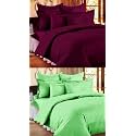 Combo Pack of 2 Cotton Satin Stripes