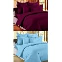 Combo Pack of 2 Cotton Satin Stripes