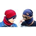 Combo Pack of 2 Woolen Cap Neck Warmer Set for Men and Women Winter Warm Hat &amp; Muffler Set Free Size Unisex Winter Accessories