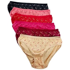 Combo Pack of 6 Womens Cotton Hipster