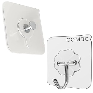 combo pack adhesive screw hooks for wall without drilling 12 pack adhesive screw hooks for wall heavy duty strong nail free hanging stainless steel