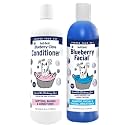 Combo Pack: Blueberry Facial® Shampoo & Blueberry-Clove Conditioner | Dogs & Cats | Combo Pack (2-12 oz.) Bottles | Brightener & Tear Stain Remover | Lasting Odor Eliminator | Adds Moisture