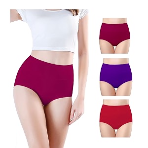 Combo Womens High Waisted Cotton Hipster Panty