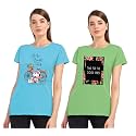 Combo Women39s T-Shirts Cotton Half Sleeves Round-Neck