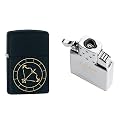 Combo of Zippo Sagittarius Zodiac Sign Design Windproof Pocket Lighter and Single Torch Butane Insert