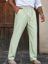 COMBRAIDE Solid Men Light Green Track Pants