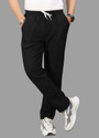 COMBRAIDED Loose Fit Men Black Trousers