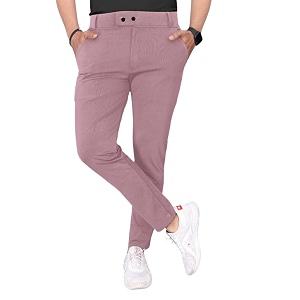 COMBRAIDED Mens Slim Fit Stretchable Casual Trousers